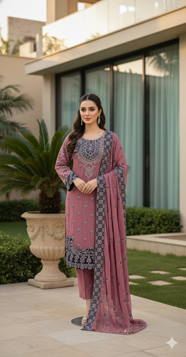 Pakistani Embroidered Party wear Ready To Ship