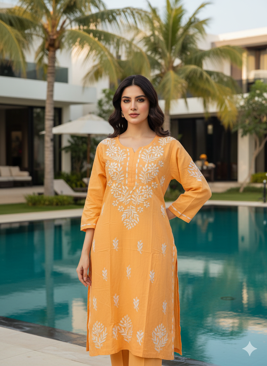 1pc embroidered Kurti Collection Ready To Ship