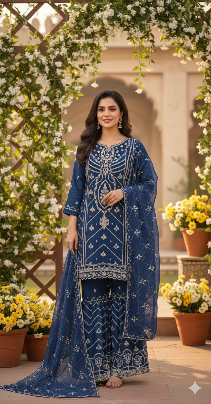 Pakistani Embroidered Party wear Ready To Ship