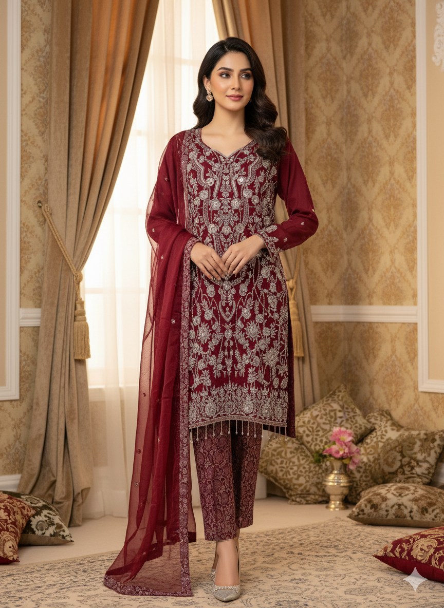 Pakistani Embroidered Party wear Ready To Ship