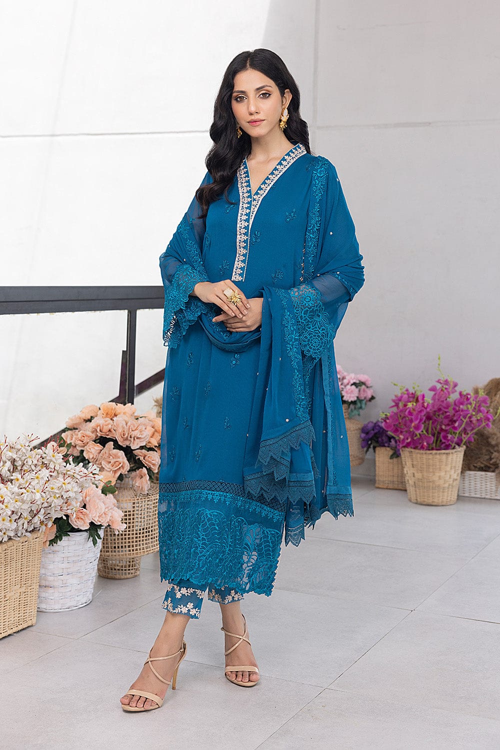 Azure Luxury Embroidered Collection