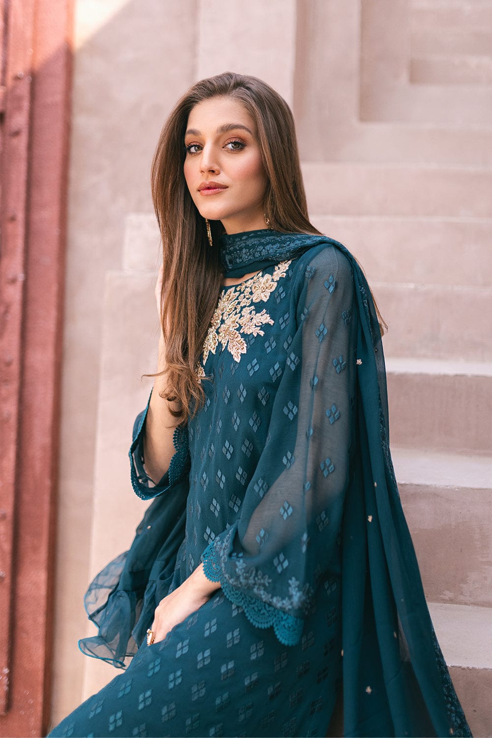 Azure Luxury Embroidered Collection