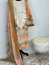 Pakistani Embroidered Lawn  ready to ship