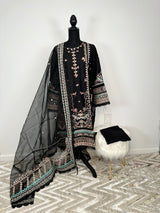 Pakistani Embroidered Luxury  Lawn ready to ship