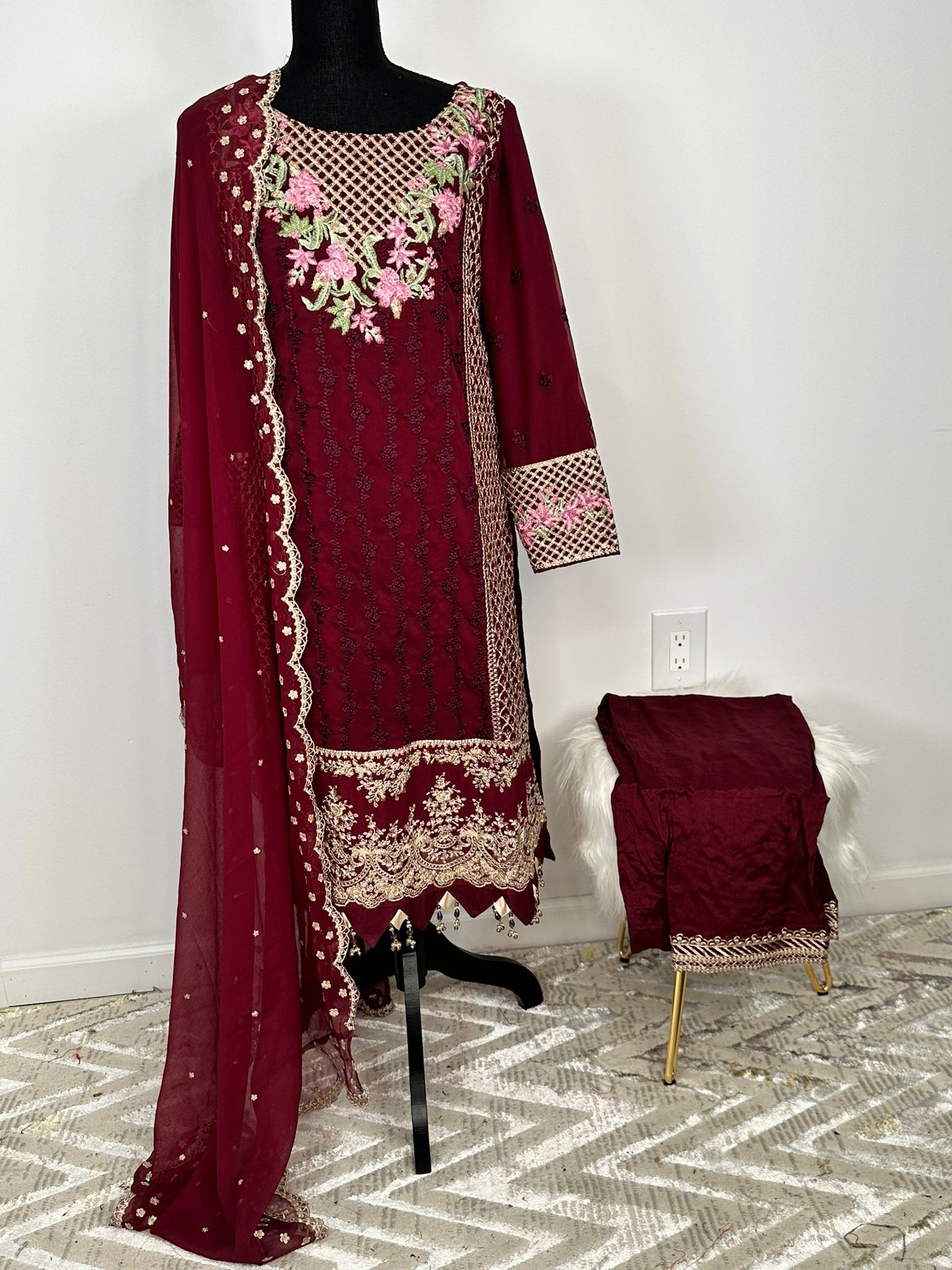 Pakistani Embroidered Party wear Ready To Ship
