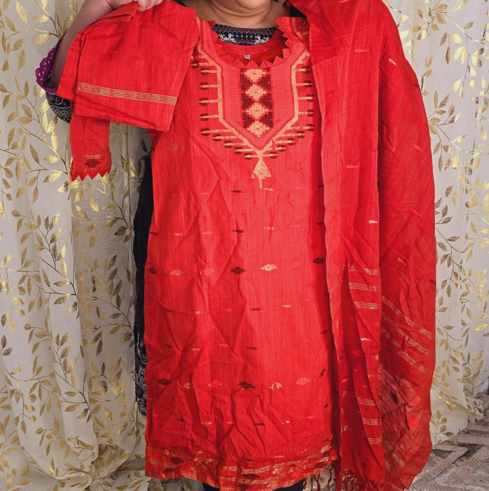 Bangladeshi Jamdani salwar kamiz
