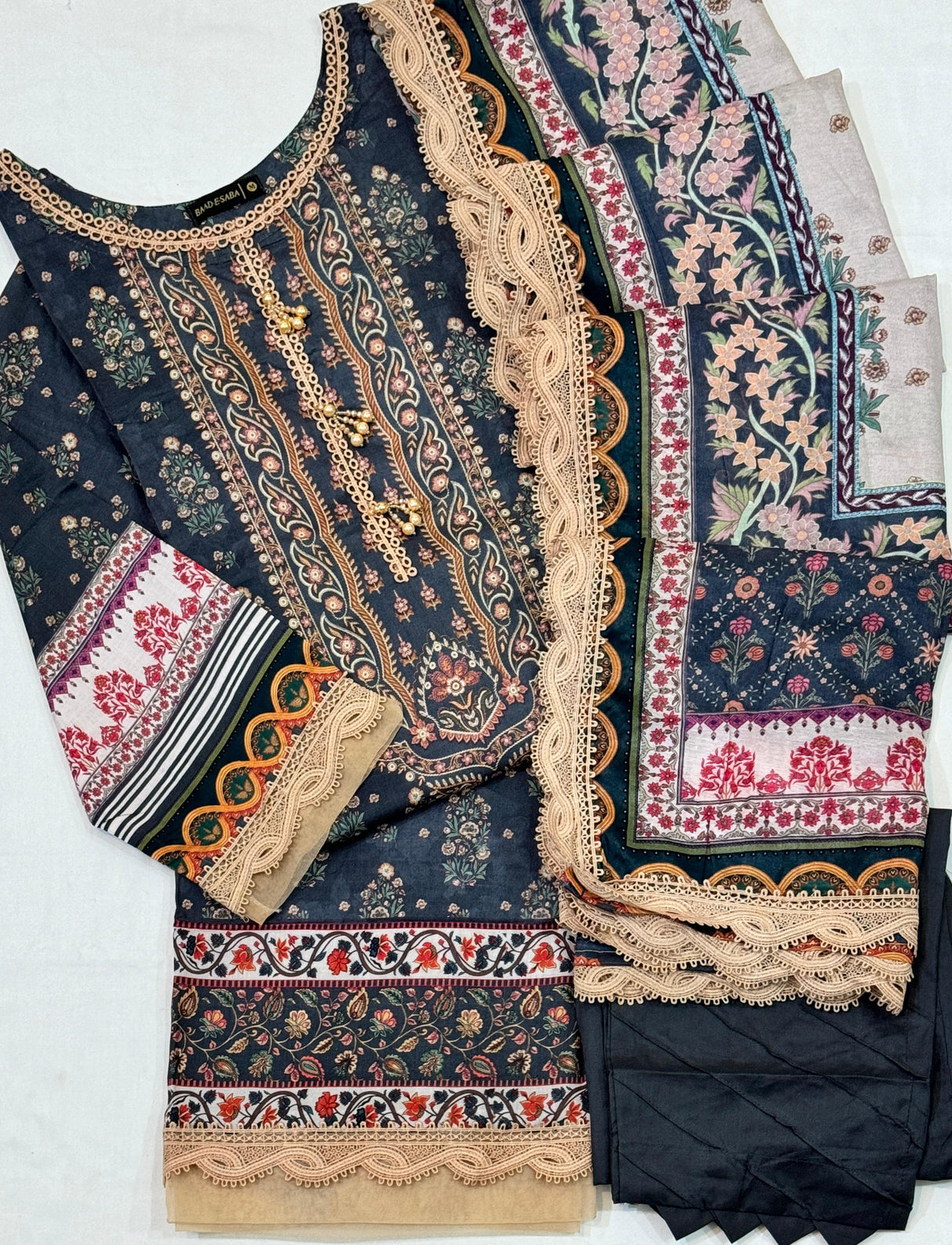 Zima Stitched Luxury Linen By Baad e Saba Lawn Collection