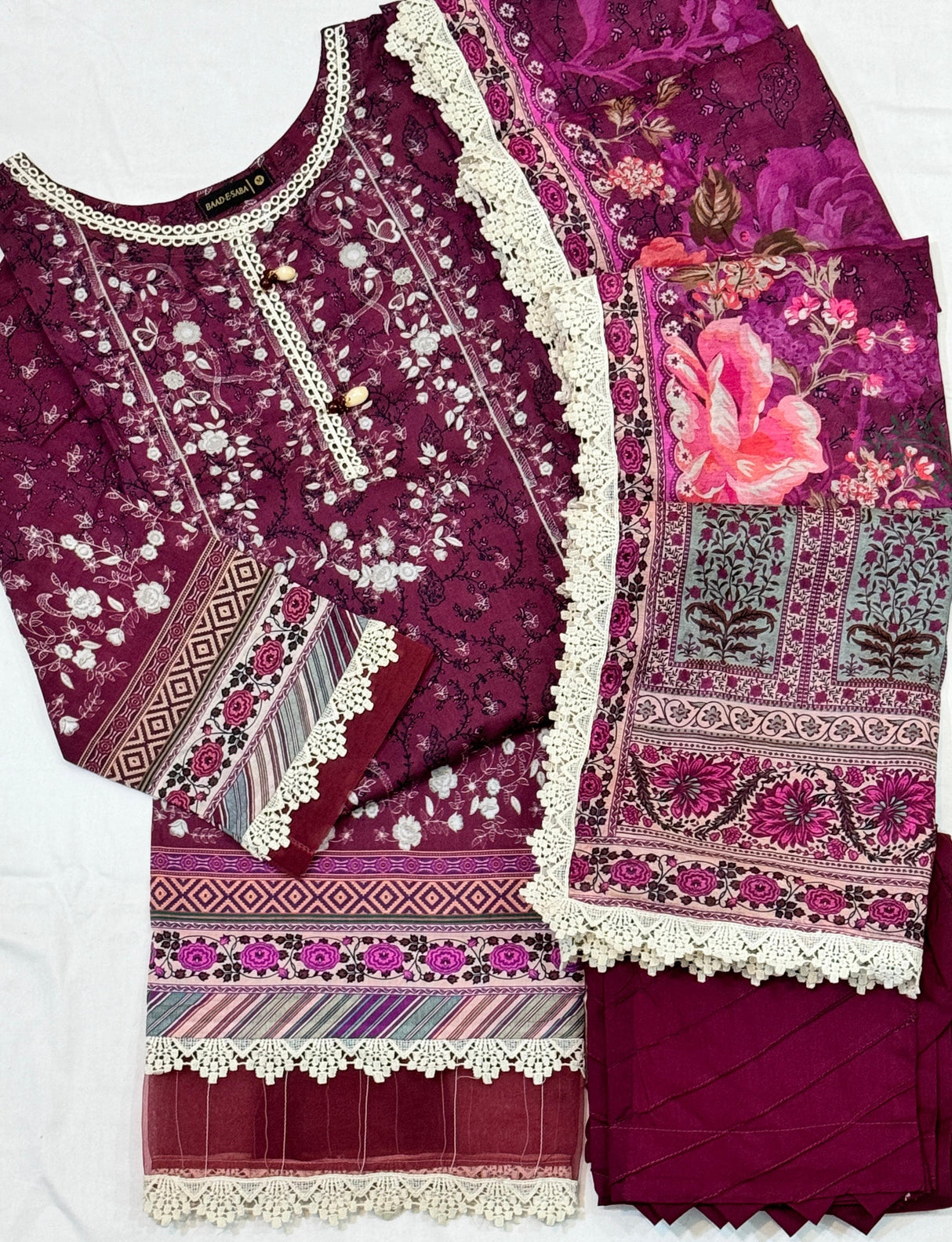 Zima Stitched Luxury Linen By Baad e Saba Lawn Collection