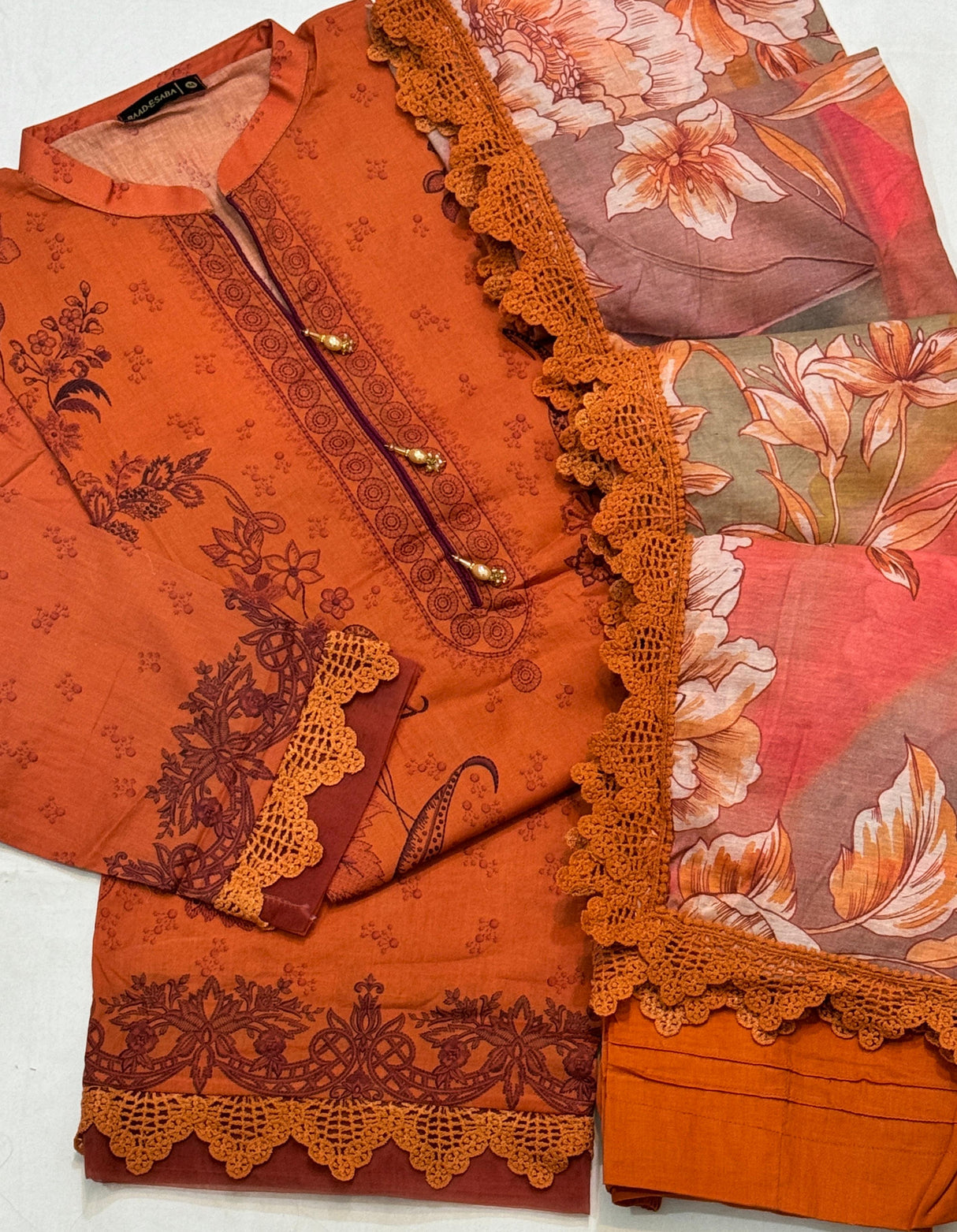 Zima Stitched Luxury Linen By Baad e Saba Lawn Collection