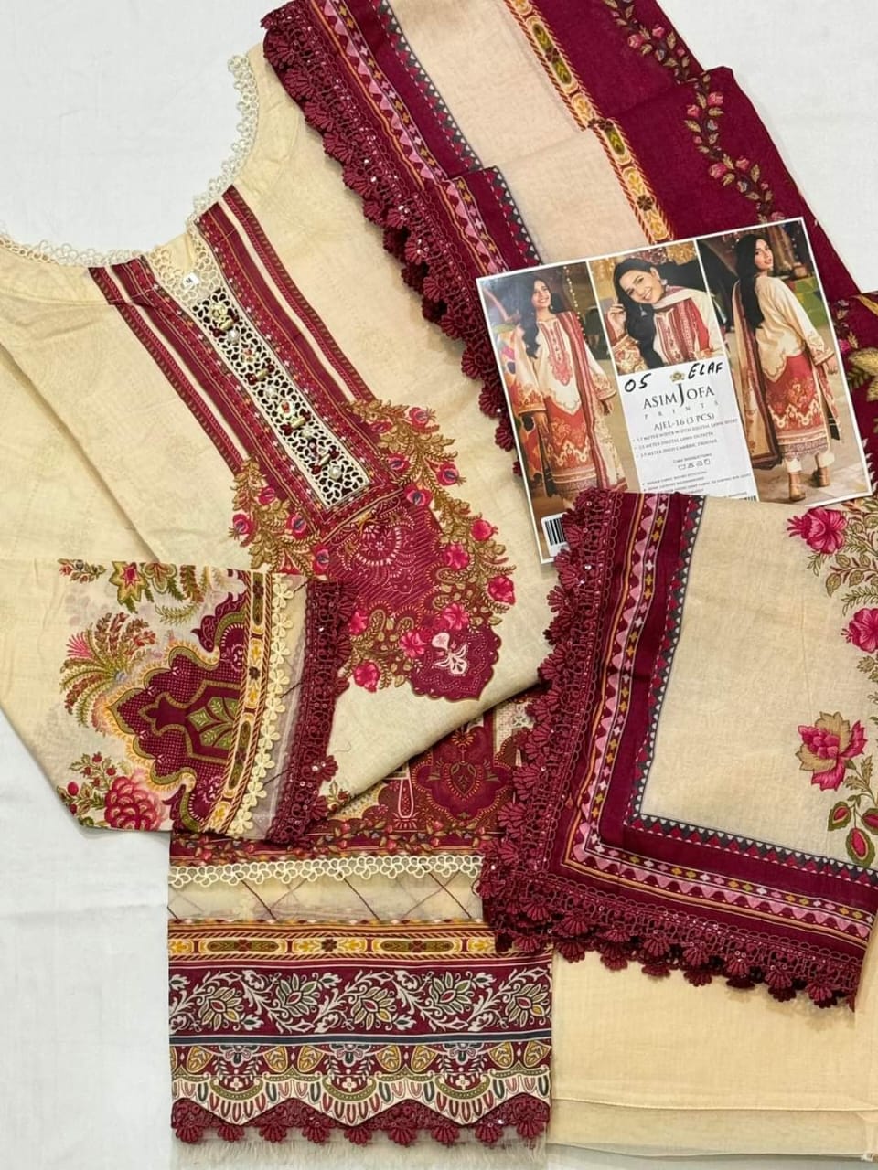 Zima Stitched Luxury Linen By Baad e Saba Lawn Collection