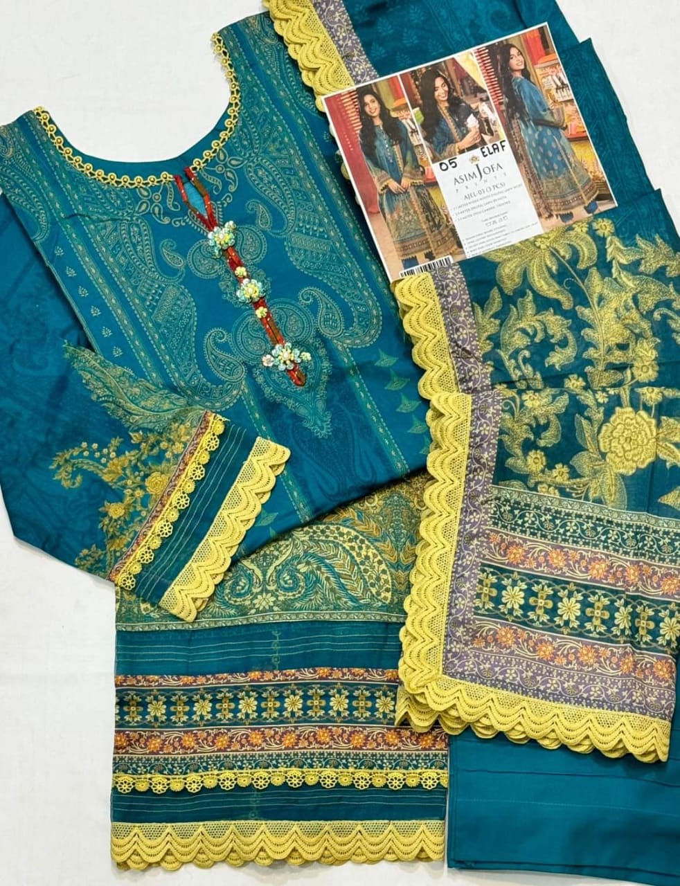 Zima Stitched Luxury Linen By Baad e Saba Lawn Collection