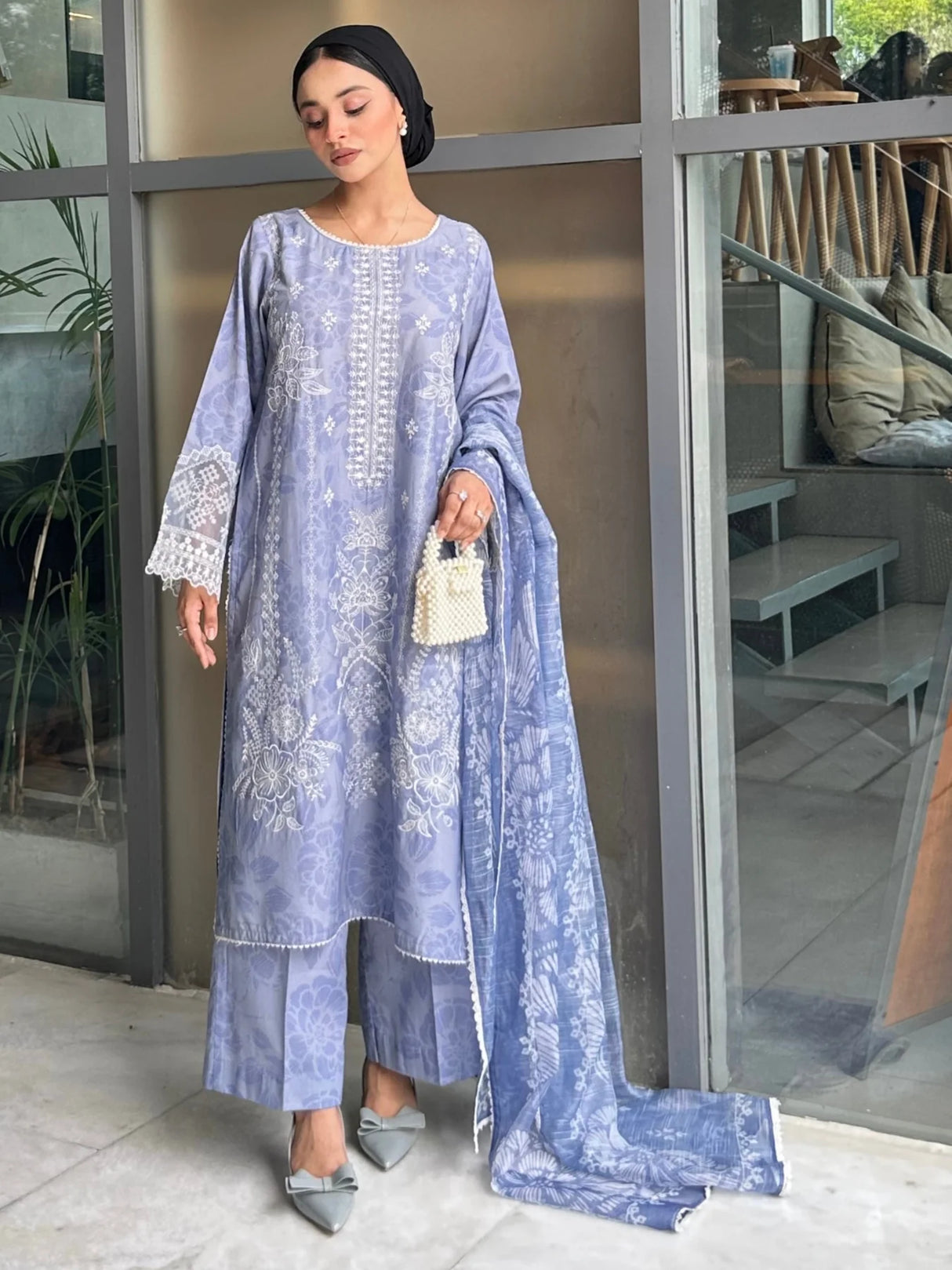 Mohagni Luxury  Embroidered Lawn