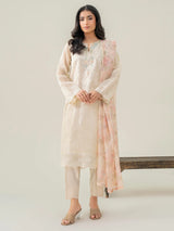 LimeLight 3 Piece Rajjo Net Suit-Embroidered