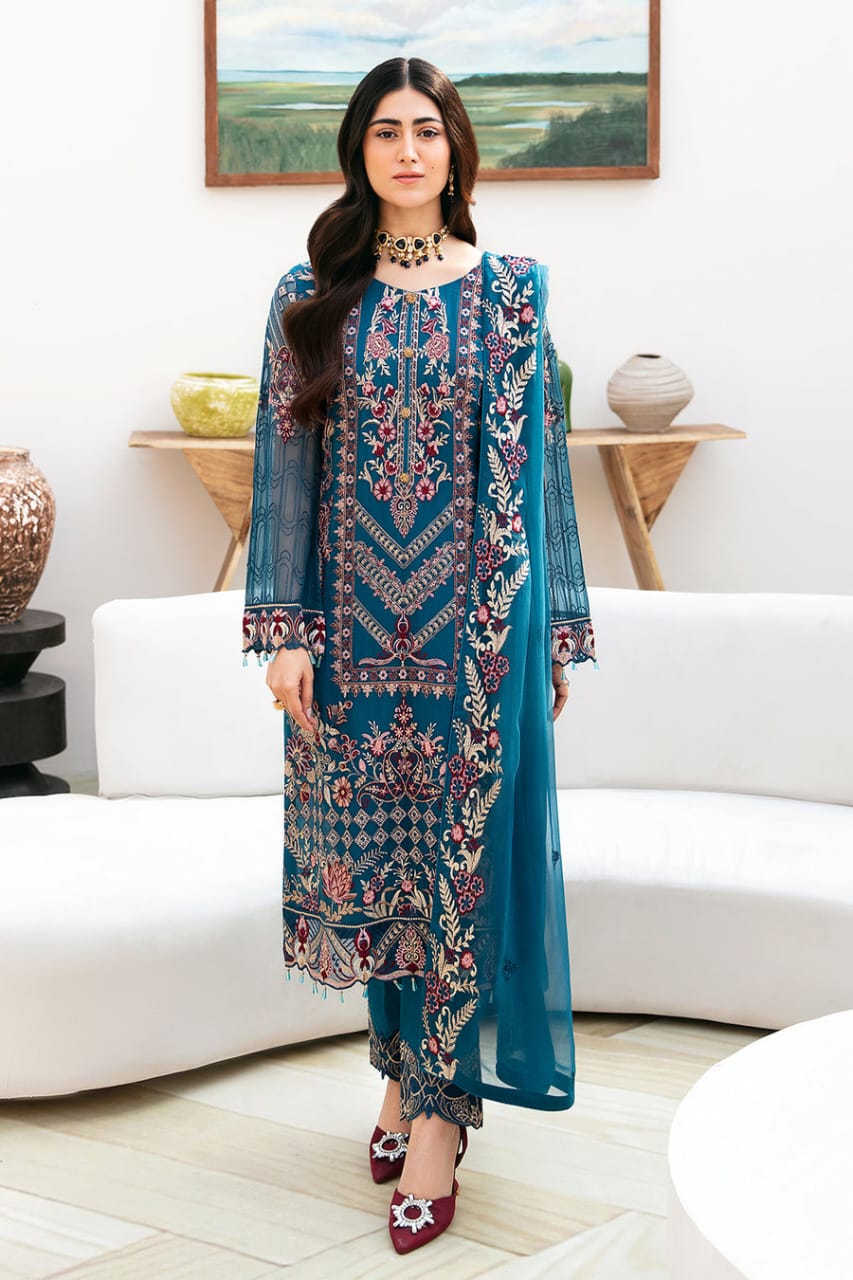 Chevron By Ramsha Chiffon Collection