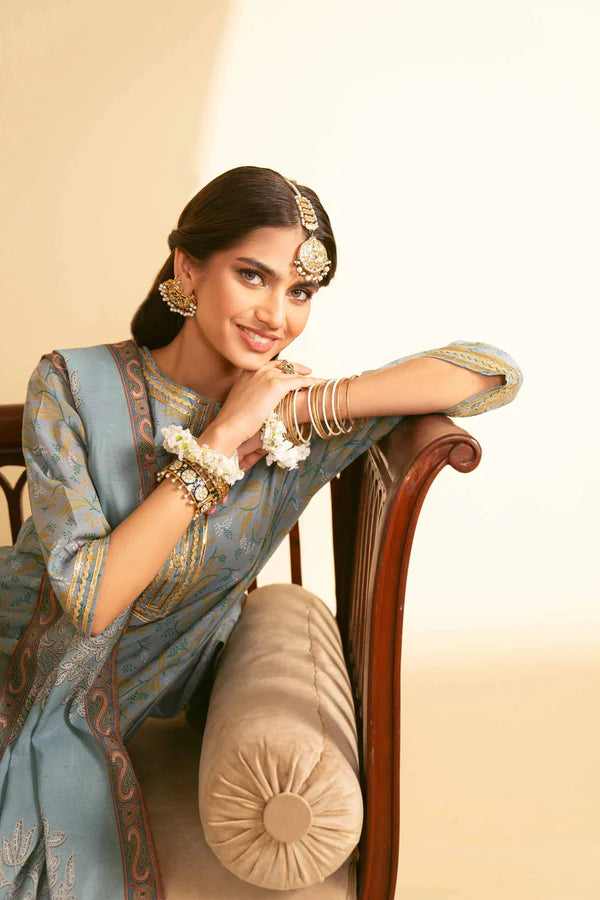 Nishat Linen Embroidered Suit