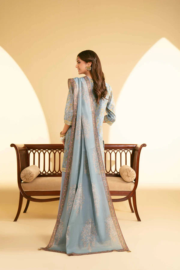 Nishat Linen Embroidered Suit