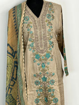 Pakistani Embroidered Luxury  Lawn ready to ship.