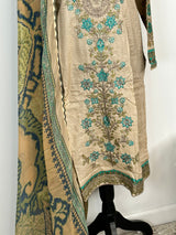 Pakistani Embroidered Luxury  Lawn ready to ship.
