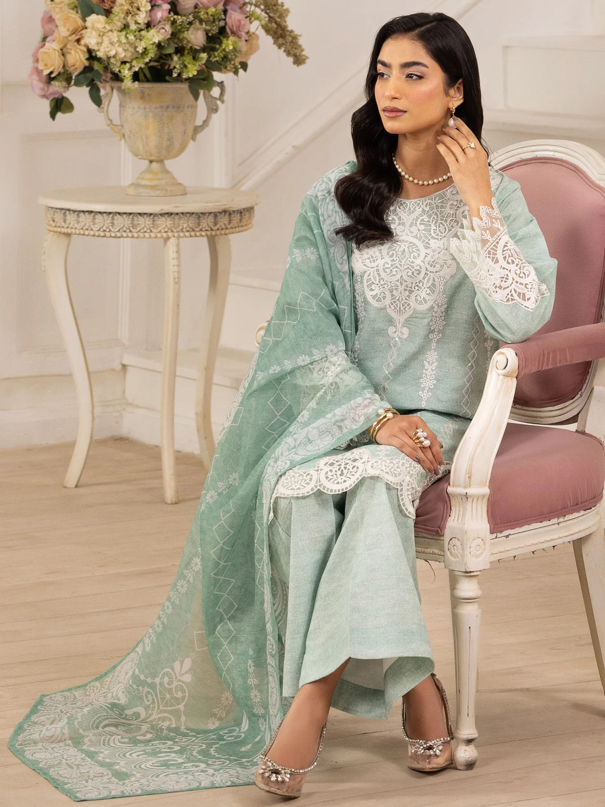 Mohagni Luxury  Embroidered Lawn