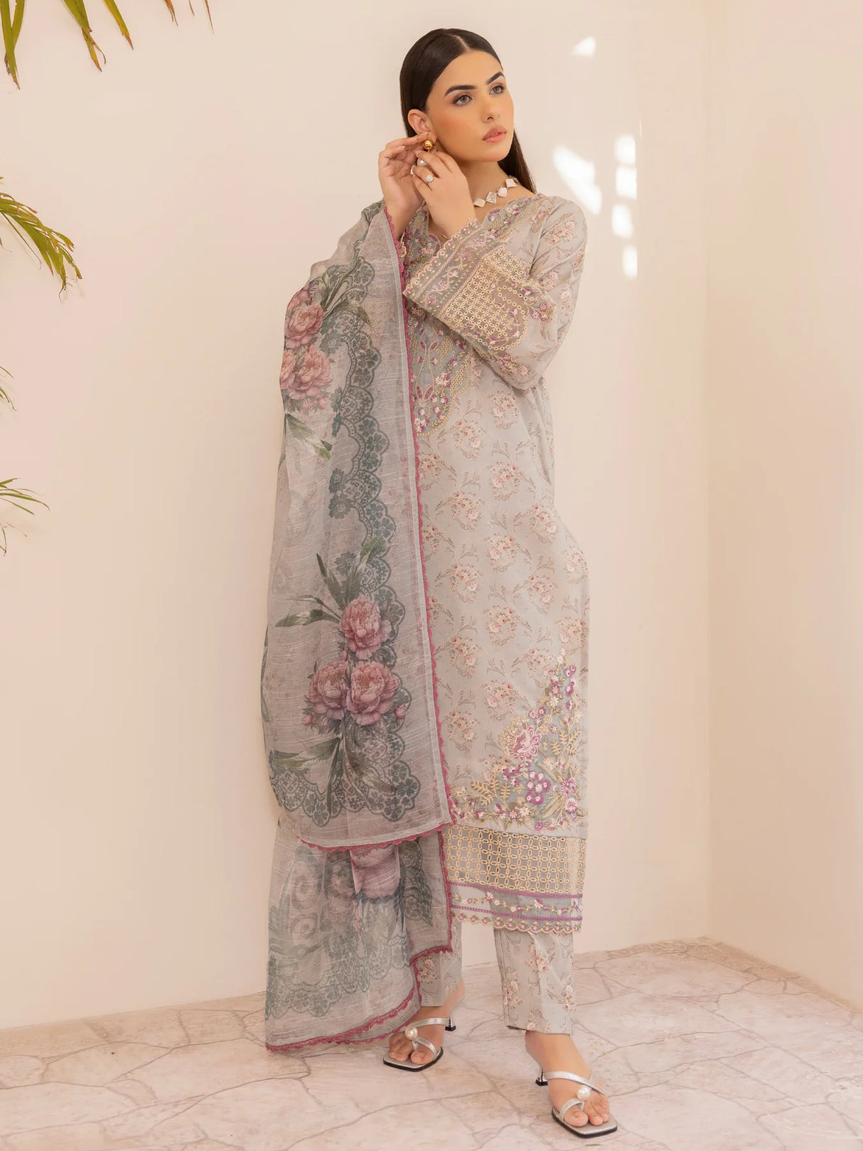 Mohagni Luxury  Embroidered Lawn