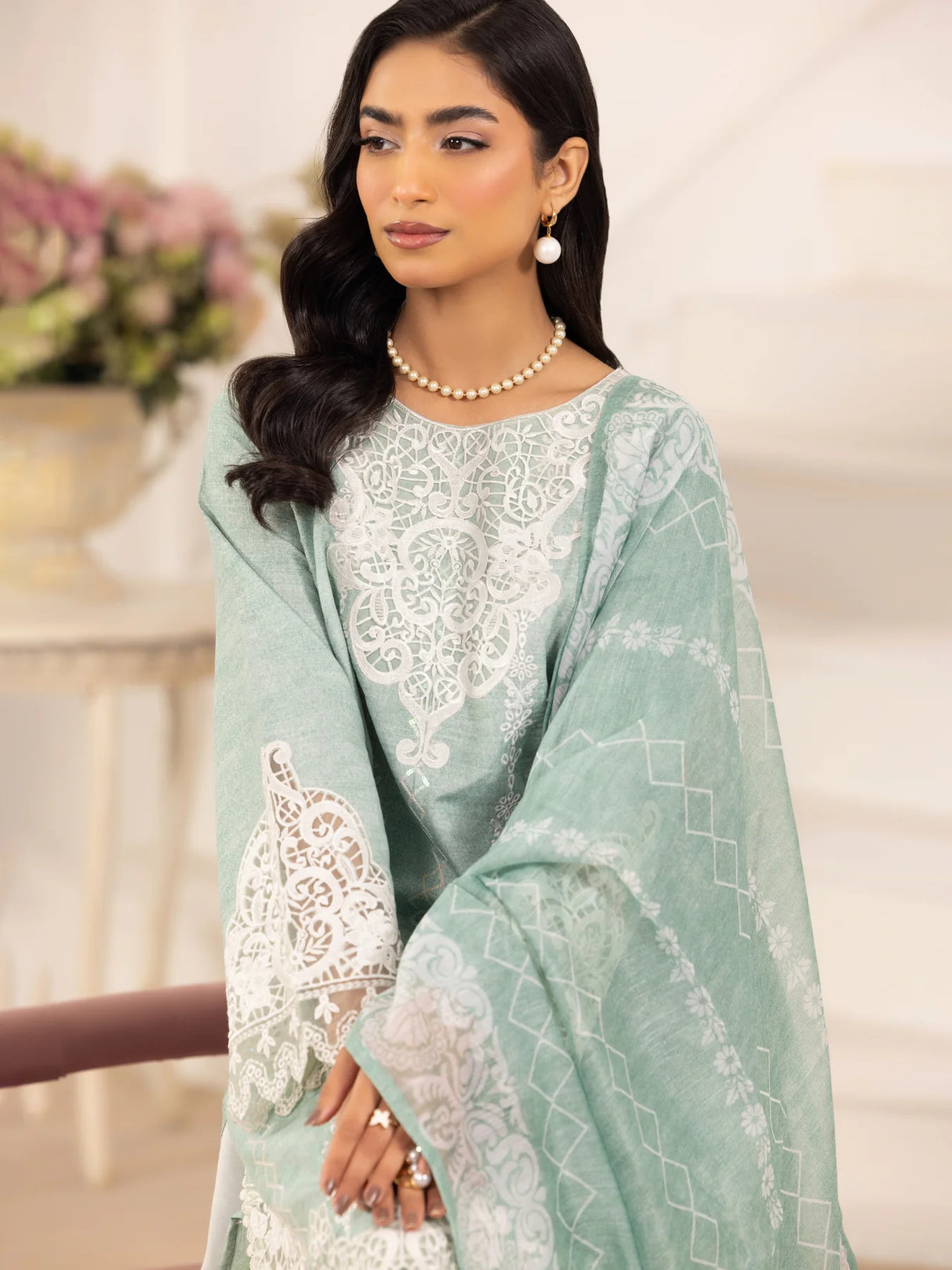 Mohagni Luxury  Embroidered Lawn