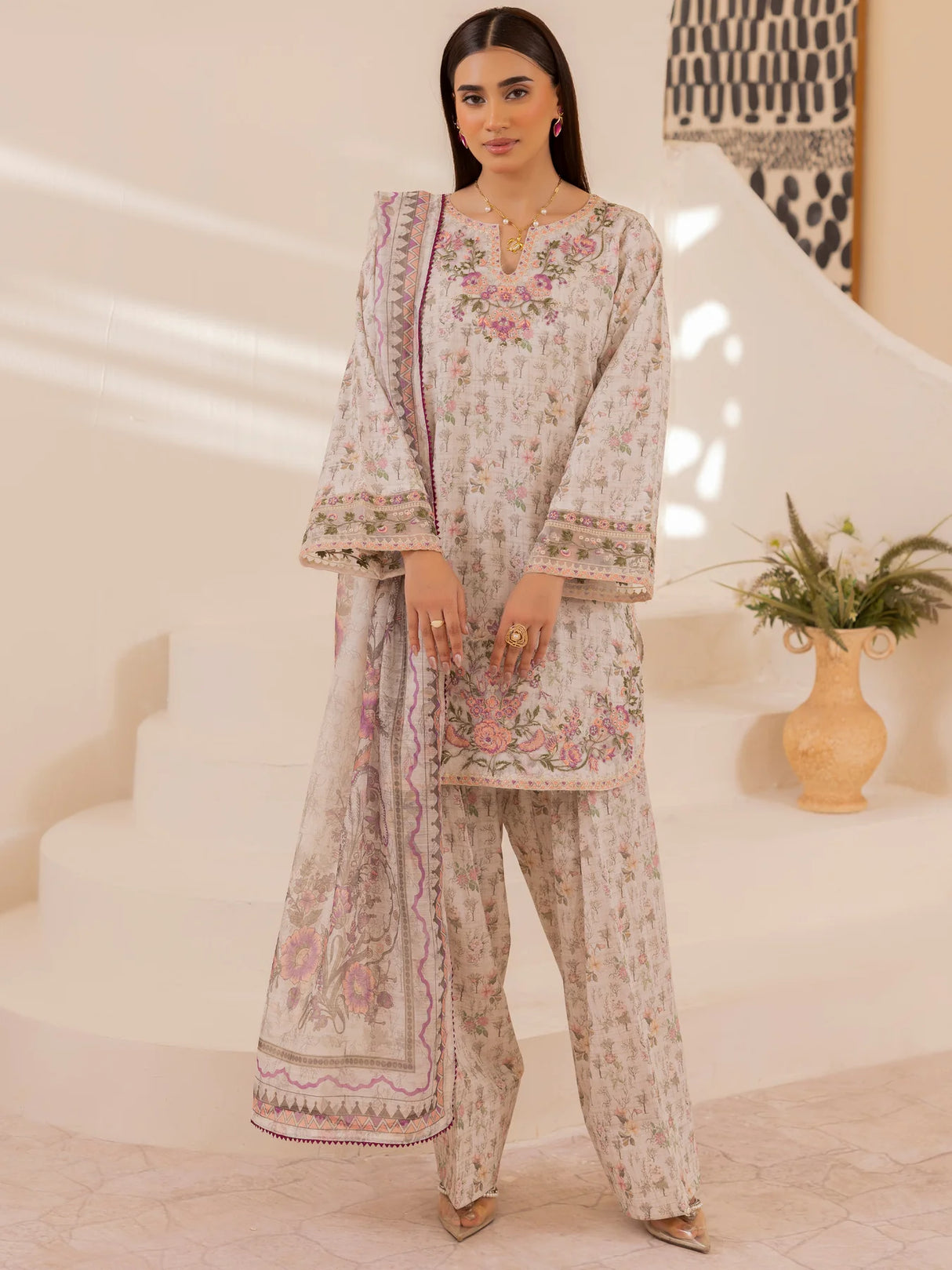 Mohagni Luxury  Embroidered Lawn