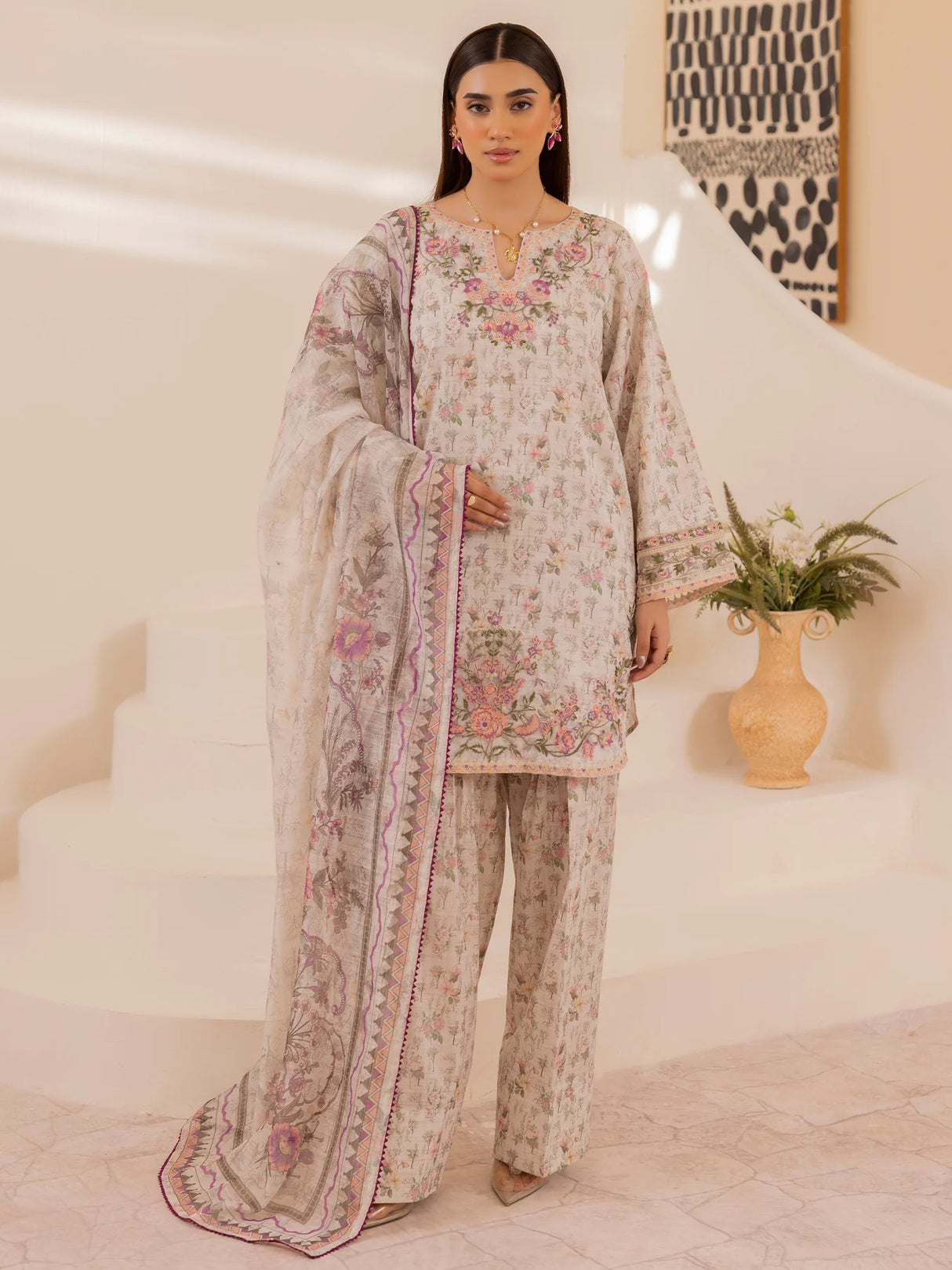 Mohagni Luxury  Embroidered Lawn