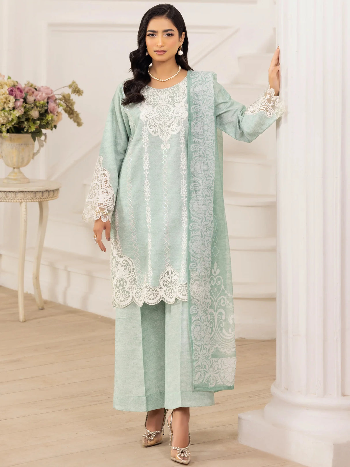 Mohagni Luxury  Embroidered Lawn