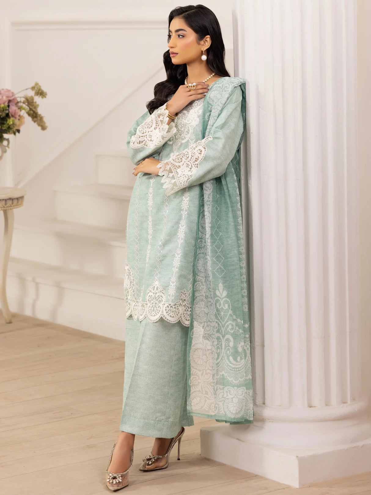 Mohagni Luxury  Embroidered Lawn