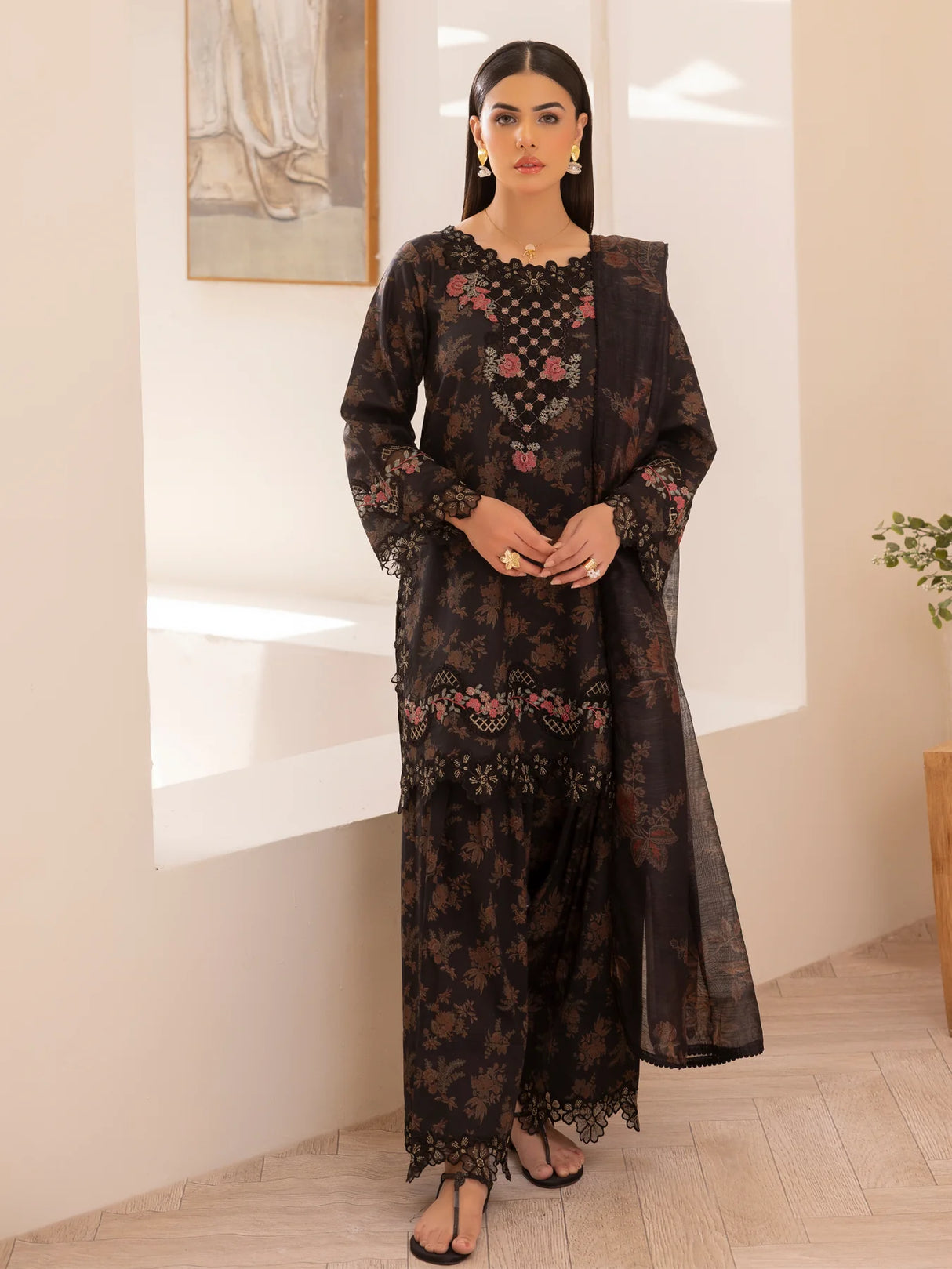 Mohagni Luxury  Embroidered Lawn