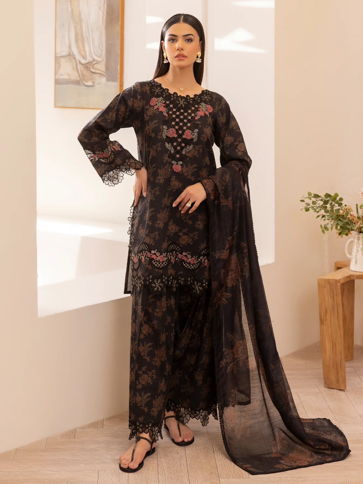 Mohagni Luxury  Embroidered Lawn