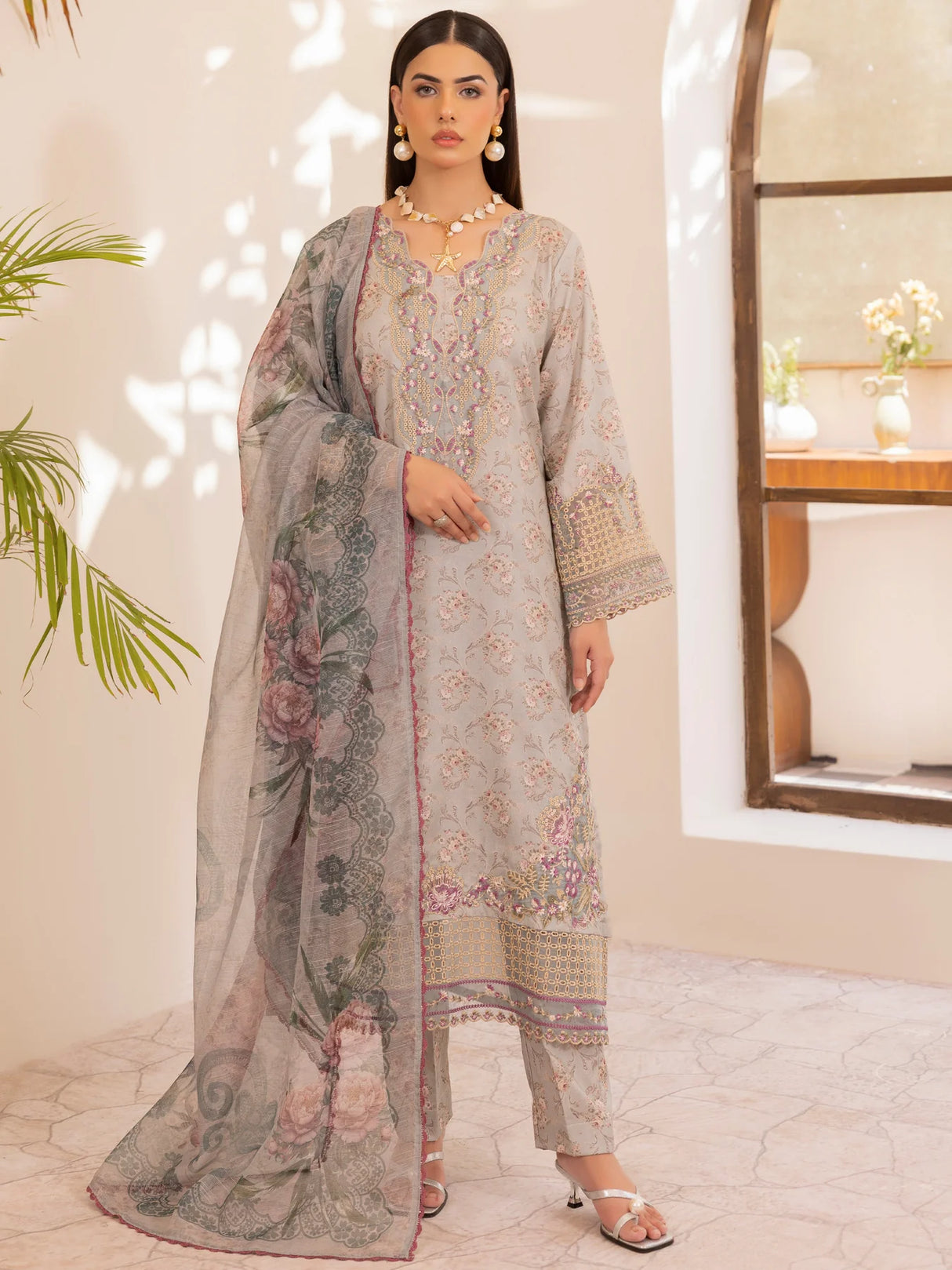 Mohagni Luxury  Embroidered Lawn