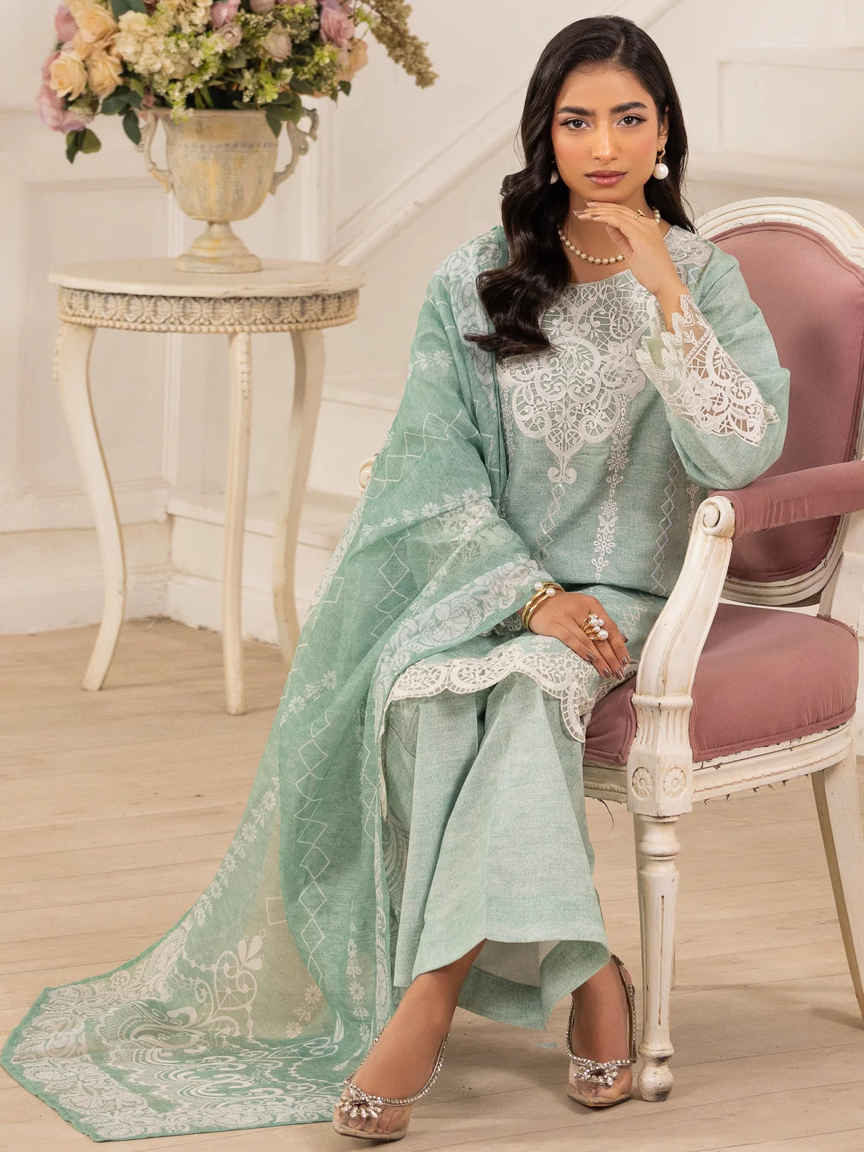 Mohagni Luxury  Embroidered Lawn