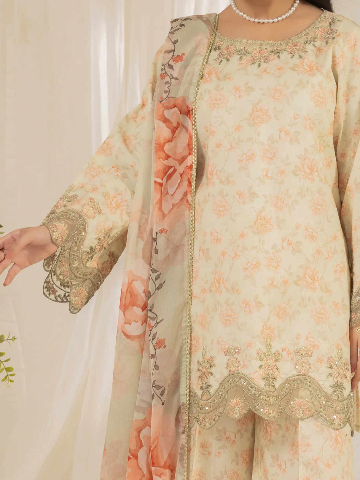Mohagni Luxury  Embroidered Lawn