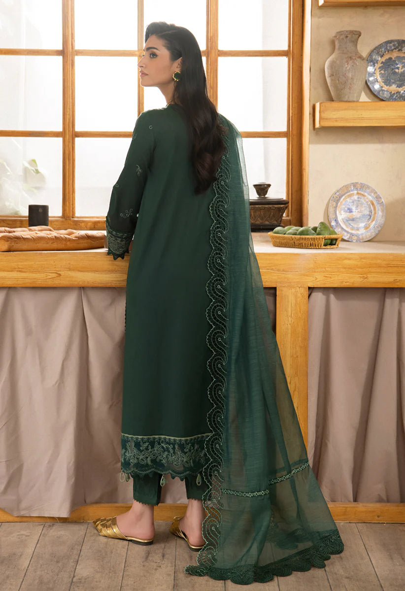 Qalamkar luxury embroidered lawn