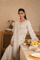 Qalamkar luxury embroidered lawn