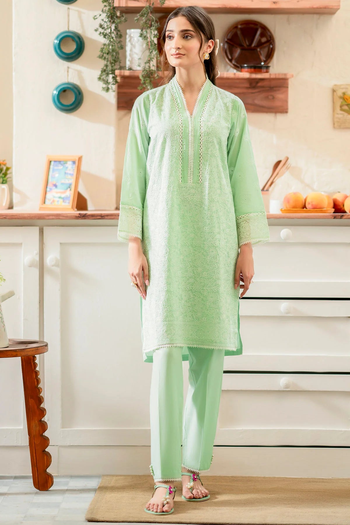 Motifz 2pc Embroidered Suit