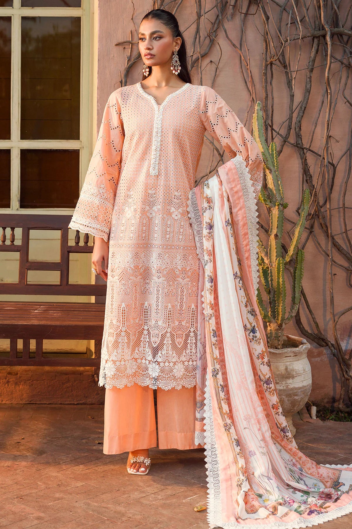 Motifz Embroidered Lawn Suit