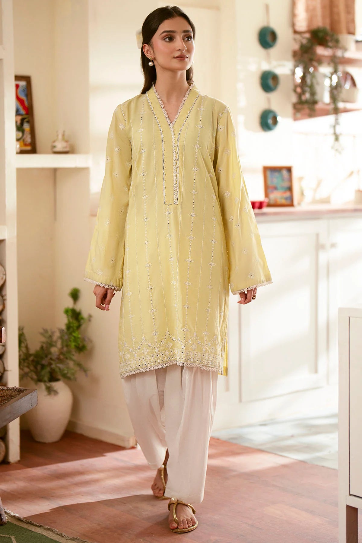 Motifz 1pc Embroidered Suit