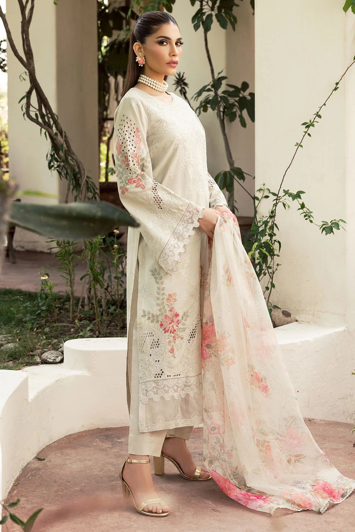 Motifz Embroidered Lawn Suit