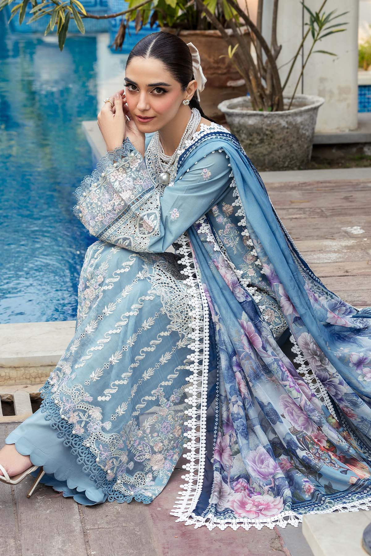 Motifz Embroidered Lawn Suit