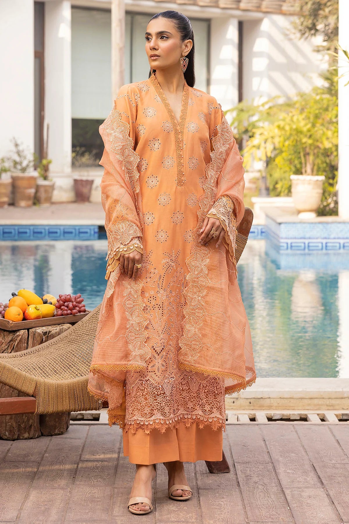 Motifz Embroidered Lawn Suit