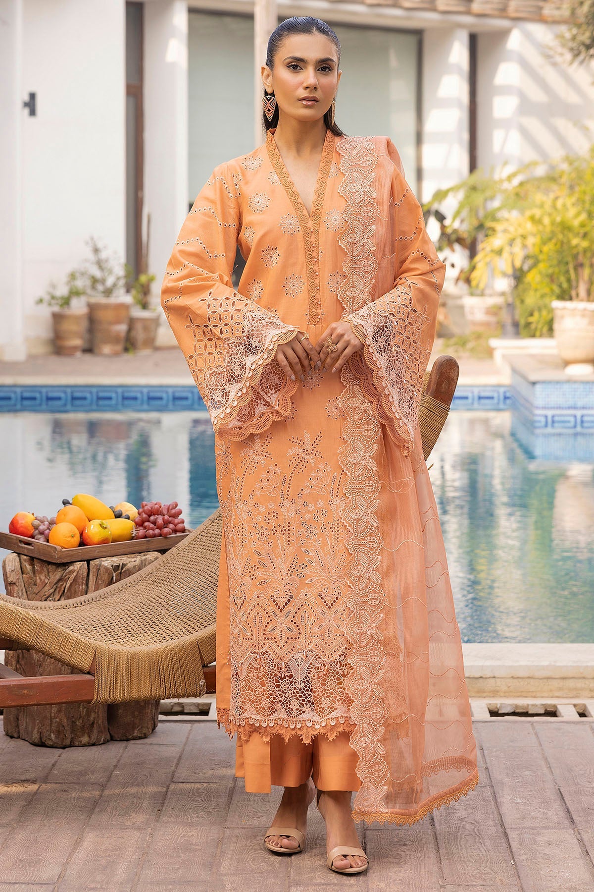 Motifz Embroidered Lawn Suit