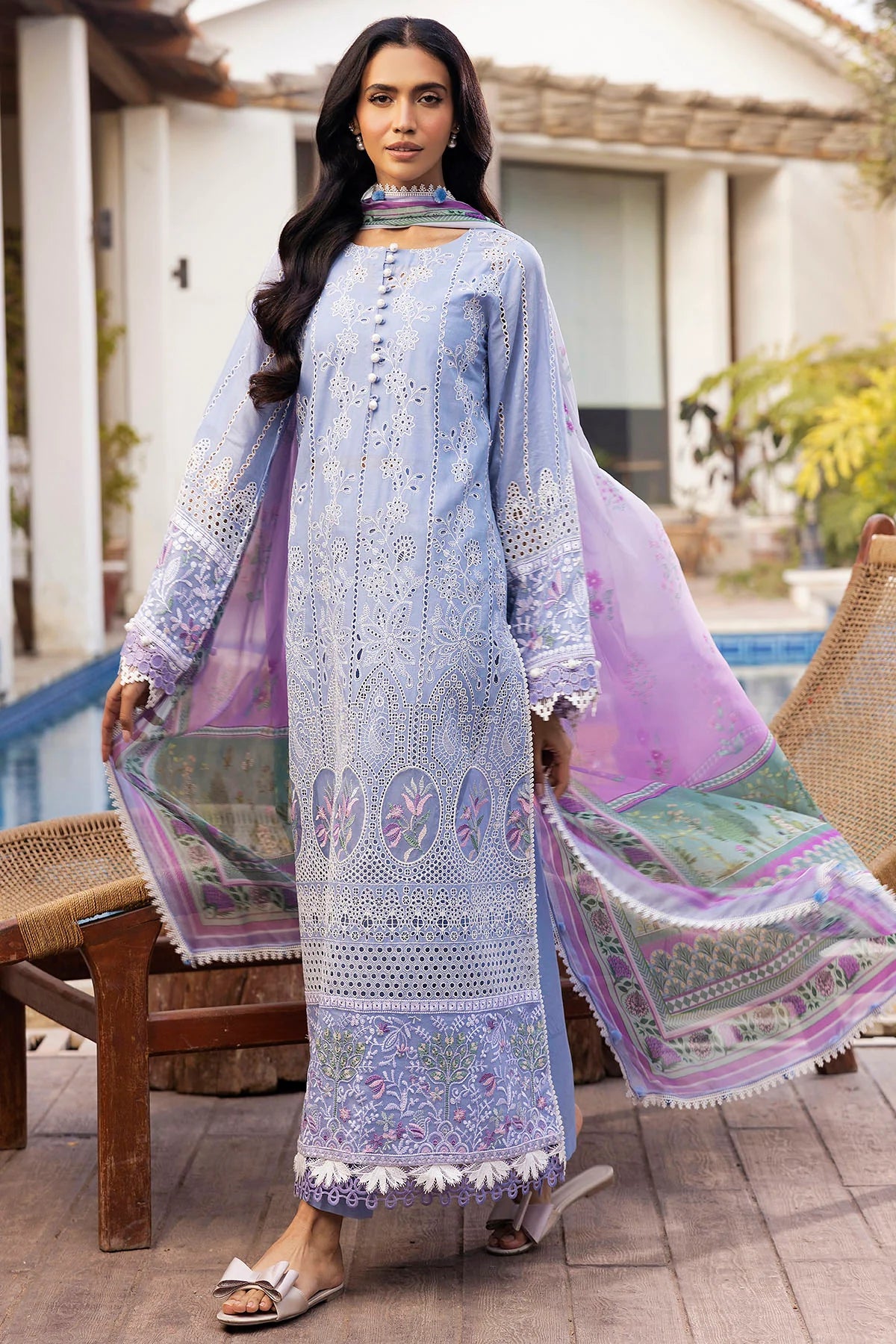 Motifz Embroidered Lawn Suit