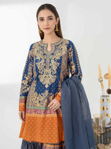 LimeLight 3 Piece Cambric Suit-Embroidered
