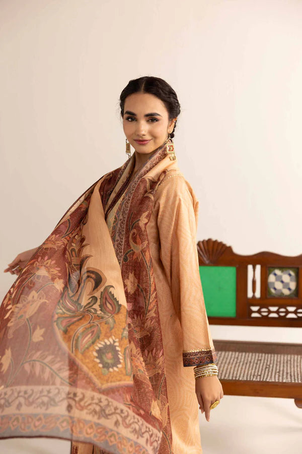 Nishat Linen Embroidered Suit