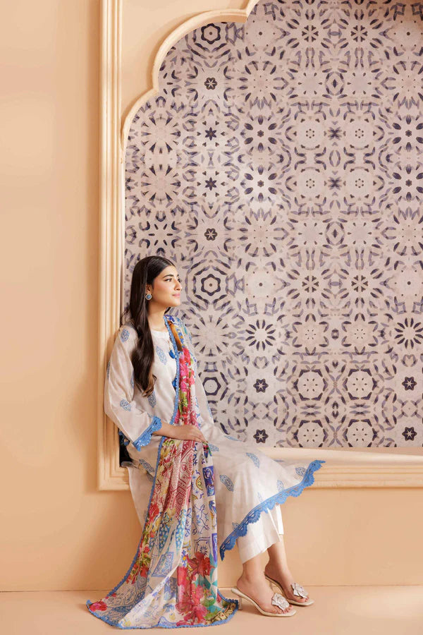 Nishat Linen Embroidered Suit