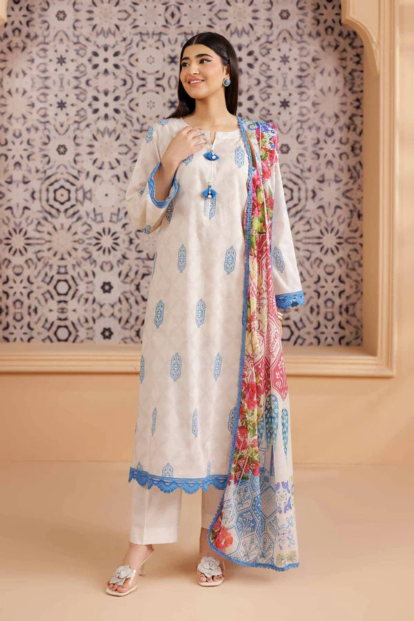 Nishat Linen Embroidered Suit