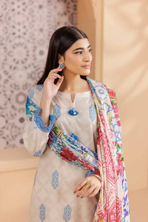 Nishat Linen Embroidered Suit