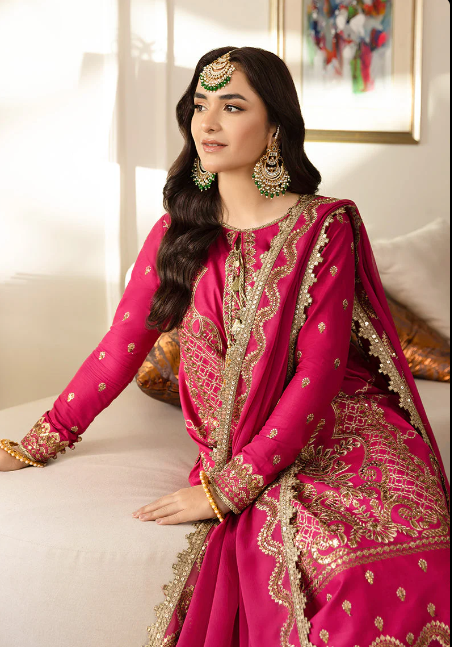Asim Jofa embroidered Silk suit